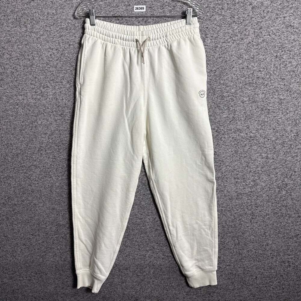 Allbirds Women's Large Beige Cotton Hemp Tapered Leg High Waisted Jogger Pants